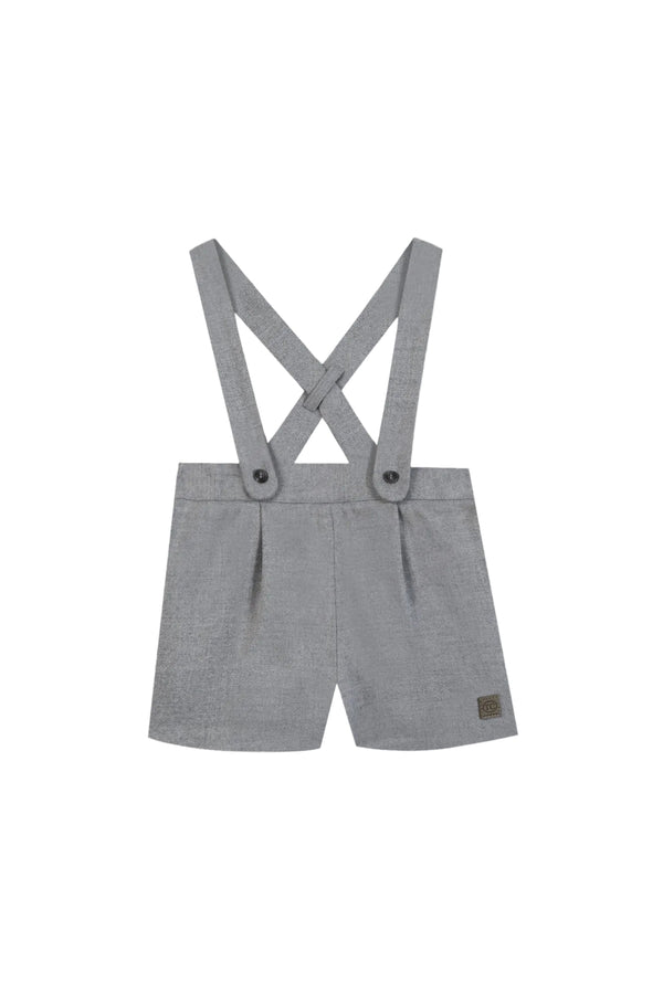 Grey Flannel Short Overalls