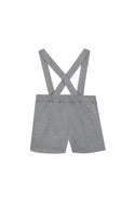 Grey Flannel Short Overalls
