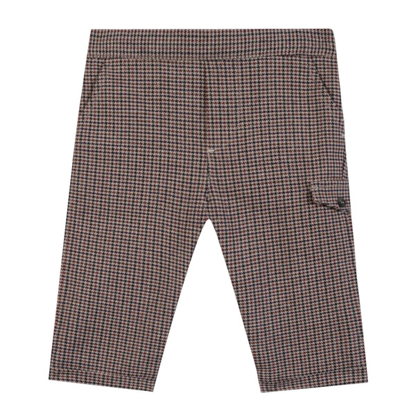 Baby Navy and Burgundy Plaid Pant