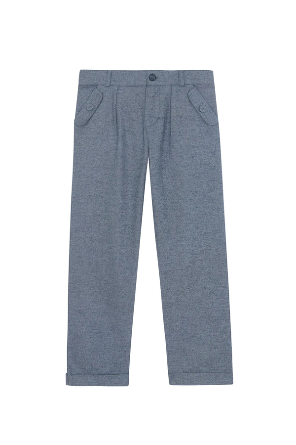 Boys Marled Navy Pant