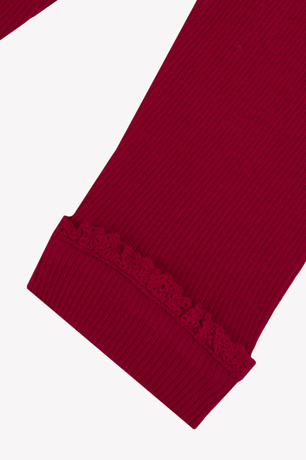 Baby Cherry Red Leggings