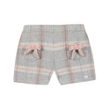 Baby Grey Pink Plaid Short