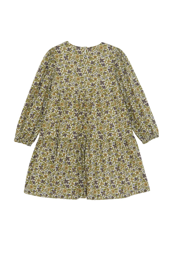 Olive Floral Liberty Dress