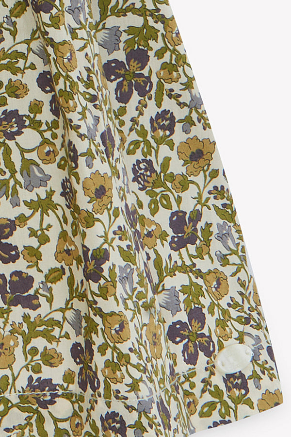 Olive Floral Liberty Dress