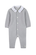 Grey Cableknit Long Romper
