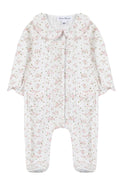 Ivory Pointelle Rose Footie