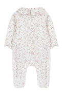 Ivory Pointelle Rose Footie