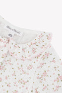 Ivory Pointelle Rose Footie