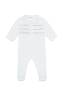 Ivory Smocked Cotton Footie