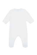 Ivory Smocked Cotton Footie