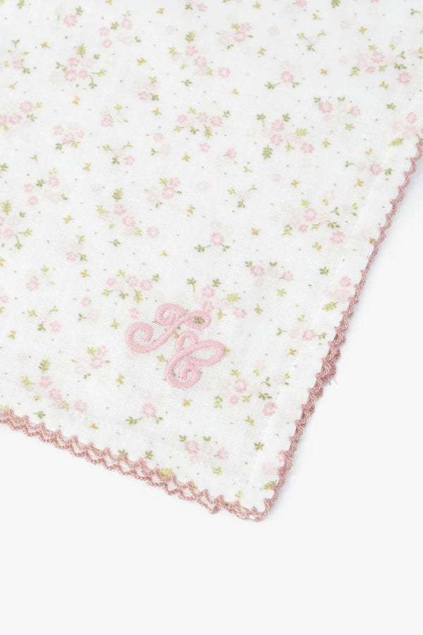 Ivory Rose Print Swaddle