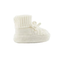 Ivory Bow Knit Booties