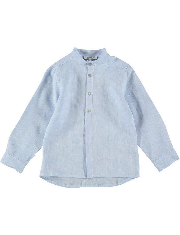 Light Blue New Clod Linen Shirt