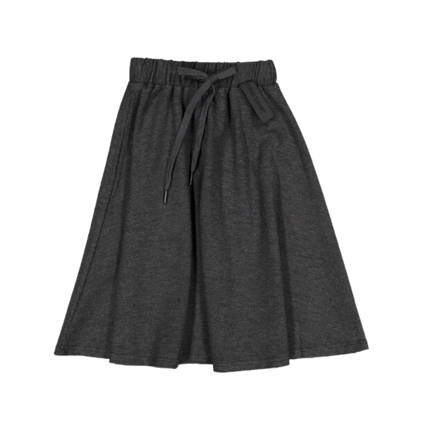 Charcoal Jersey Circle Skirt
