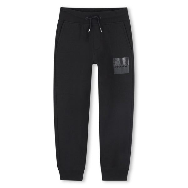 Black Faded Logo Sweatpants