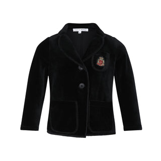 Black Velour Classic Blazer