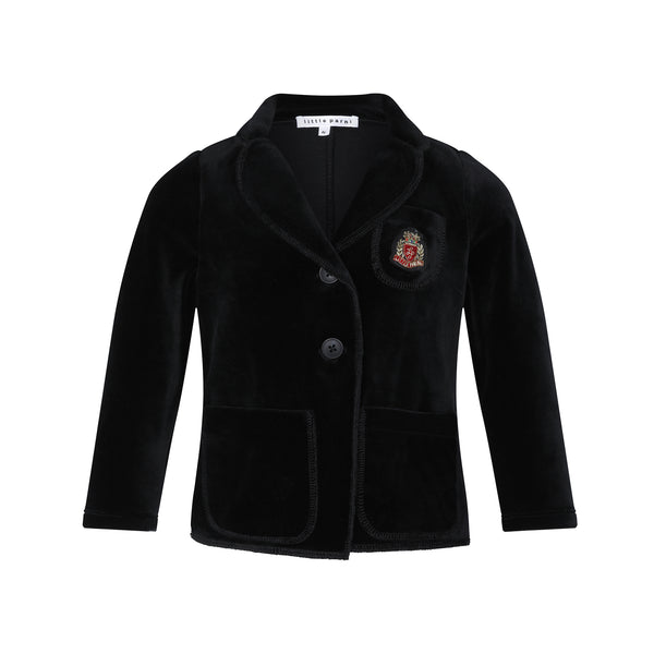 Black Velour Classic Blazer