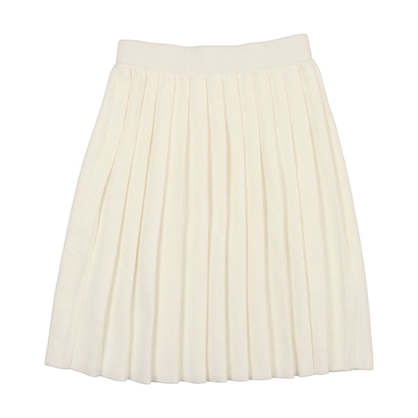 CCB Ivory Knit Pleated Skirt