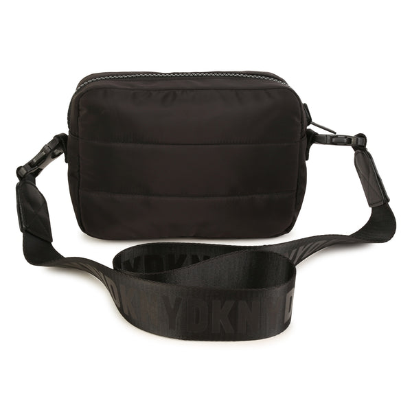 Black Reversible Bi-color Logo Handbag