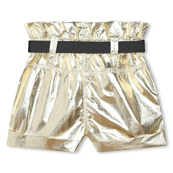 Gold Shorts with Belt