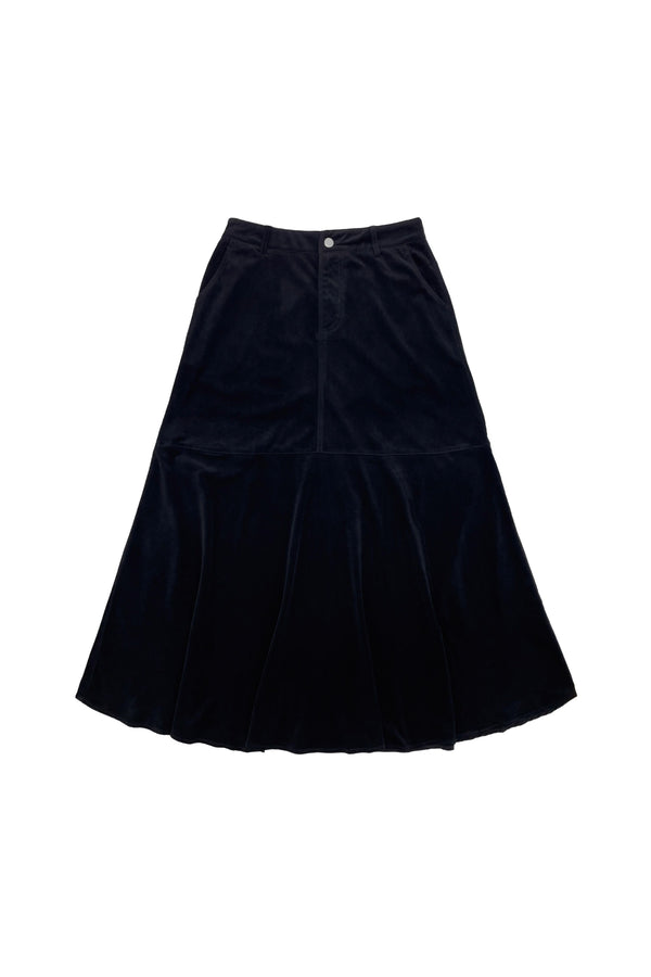 Black Corduroy Maxine Skirt