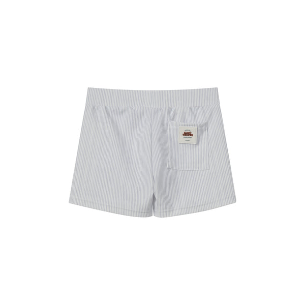 Grey Striped Swim Short
