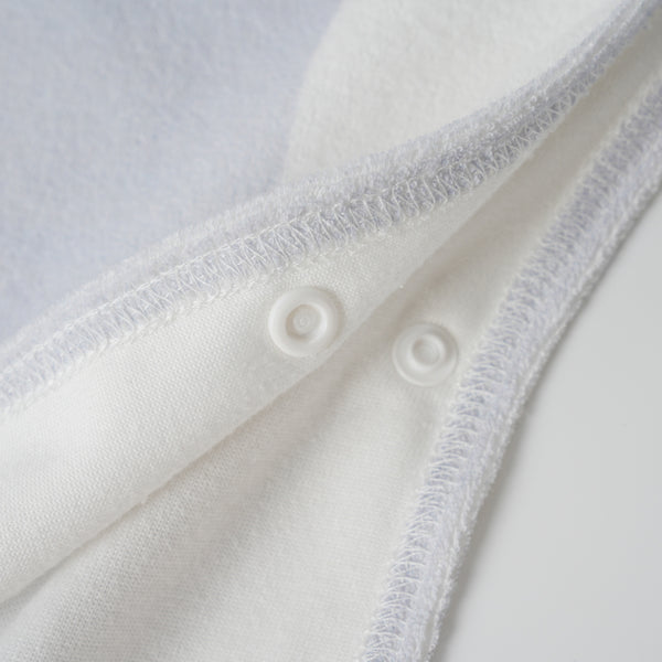 Grey Striped Terry Poncho