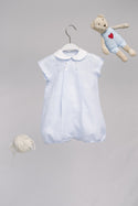 Light Blue Linen Mila Romper