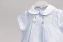 Light Blue Linen Mila Romper
