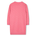 Raspberry Printed Sweatshirt Dress