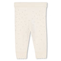 Ivory Knitted Rhinestone Pants