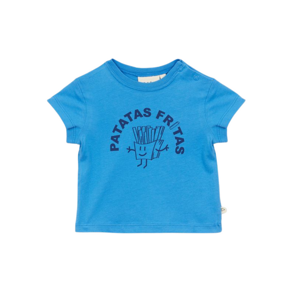 Blue Patatas Fritas Baby Tee