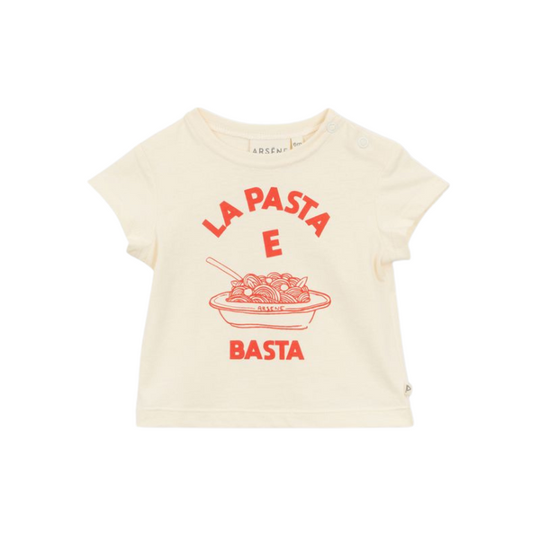 Ecru Pasta Graphic Baby Tee