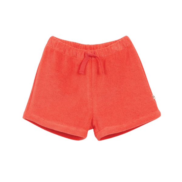 Red Drawstring Baby Shorts