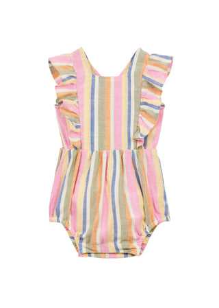 Multicolor Striped Romper