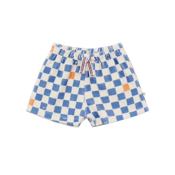 Cobalt Baby Checkered Short