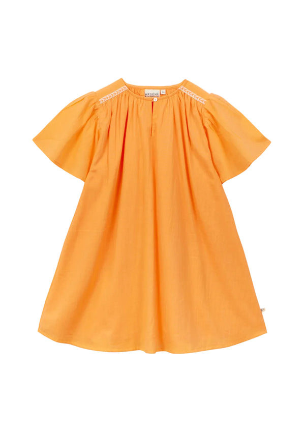 Orange Voile Dress
