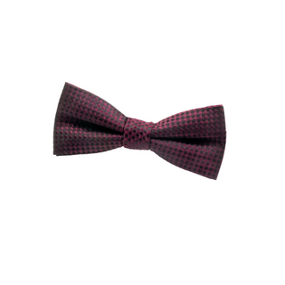 Black Burgundy Bow Tie