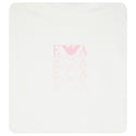 Pink Logo Print Blanket