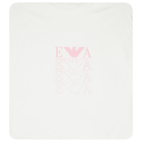 Pink Logo Print Blanket