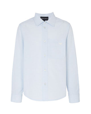 Blue Button Down Collar Shirt