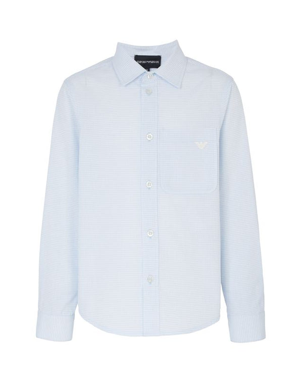 Blue Button Down Collar Shirt