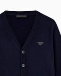 Navy Logo Essential Cardigan