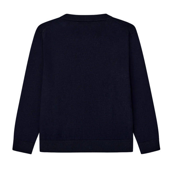 Navy Logo Essential Cardigan