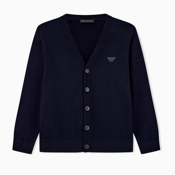 Navy Logo Essential Cardigan