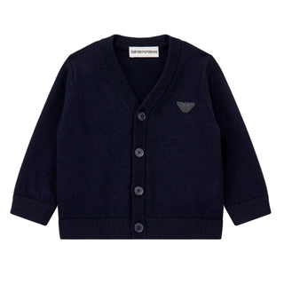 Baby Navy Logo Essential Cardigan
