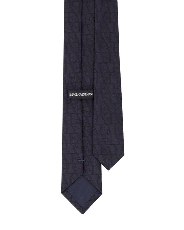 Blue EA Print Tie