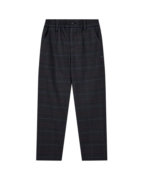 Grey Glen Plaid Trousers