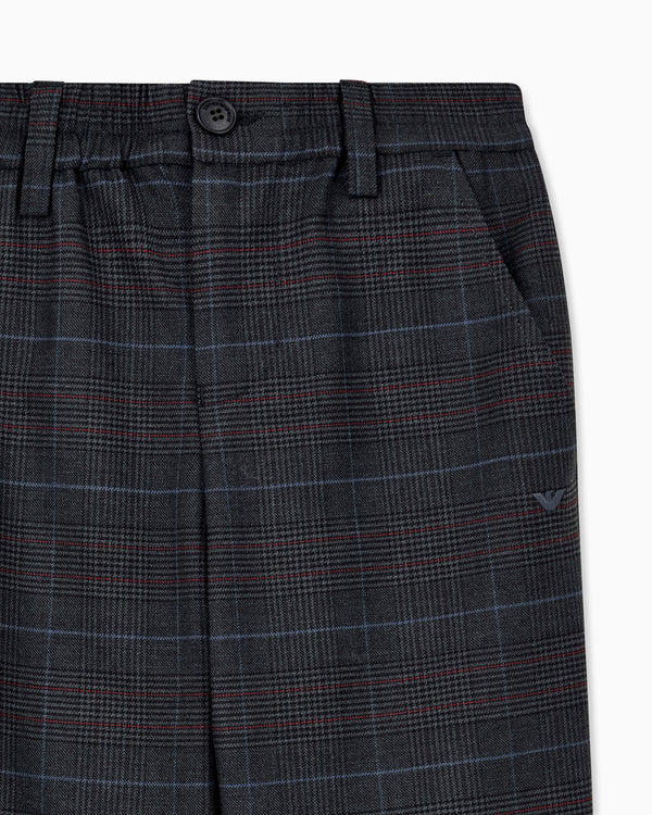Grey Glen Plaid Trousers