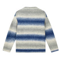 Blue Faded Striped Sweater